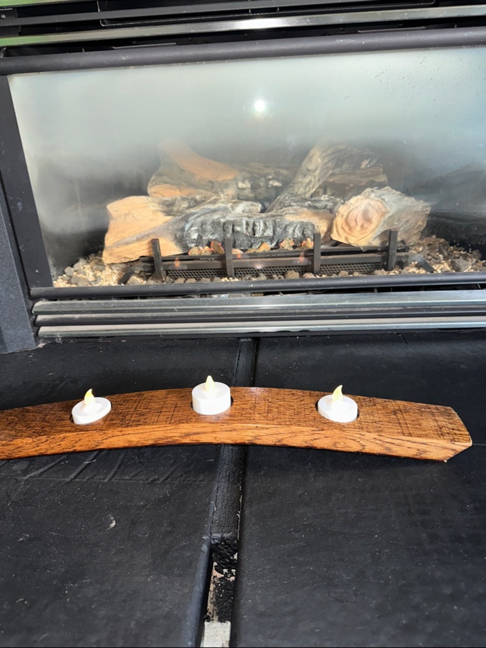 Wine Barrel Stave Candle Holder